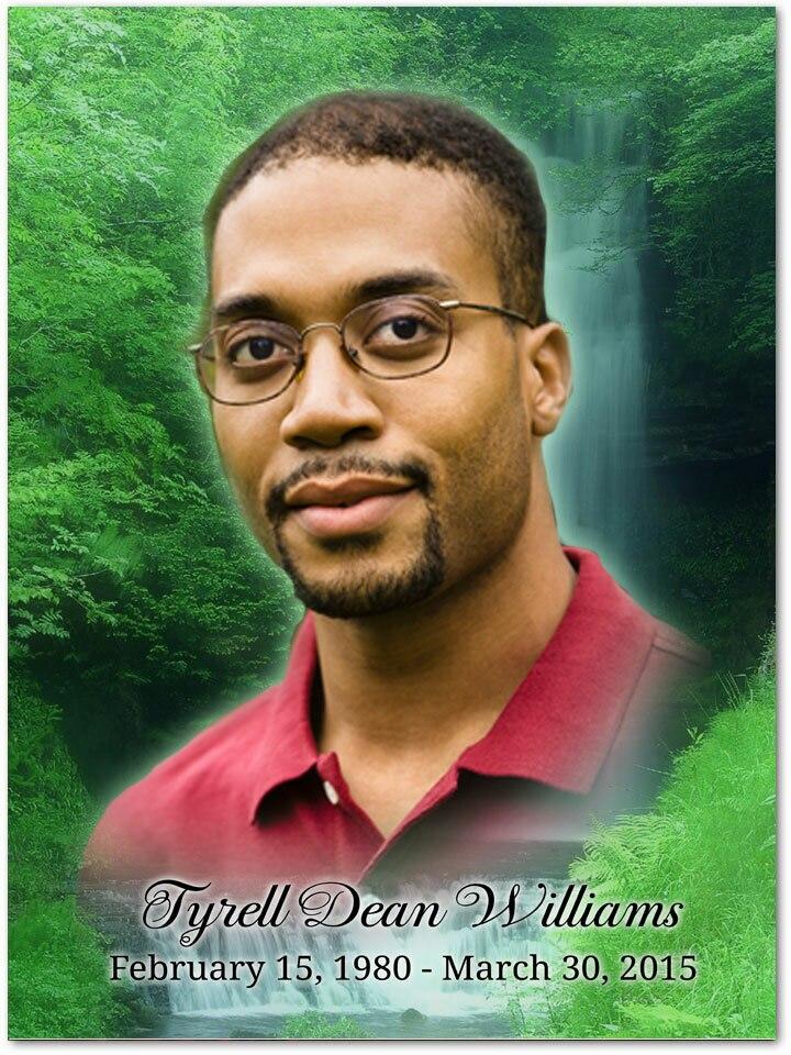 Cascade In Loving Memory Memorial Portrait Poster