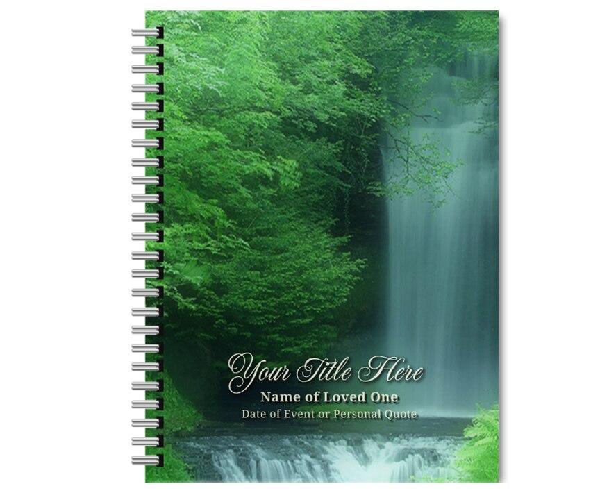 Cascade Spiral Wire Bind Memorial Guest Book