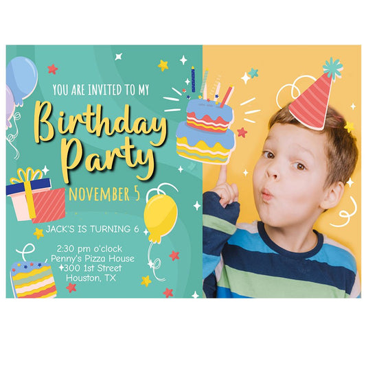 Celebrate Kids Birthday Invitation Template - Celebrate Prints