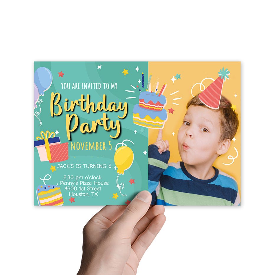 Celebrate Kids Birthday Invitation Template - Celebrate Prints