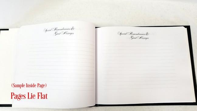 Charleston Linen Memorial Funeral Guest Book - Celebrate Prints