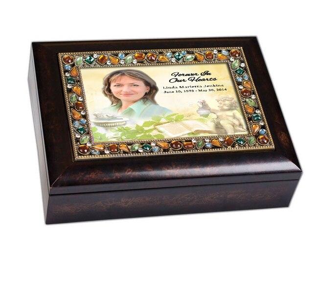 Cherub Jewel In Loving Memory Music Memorial Keepsake Box