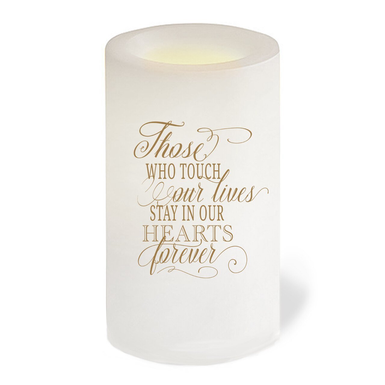 Chestnut Personalized Flameless LED Memorial Candle - Celebrate Prints