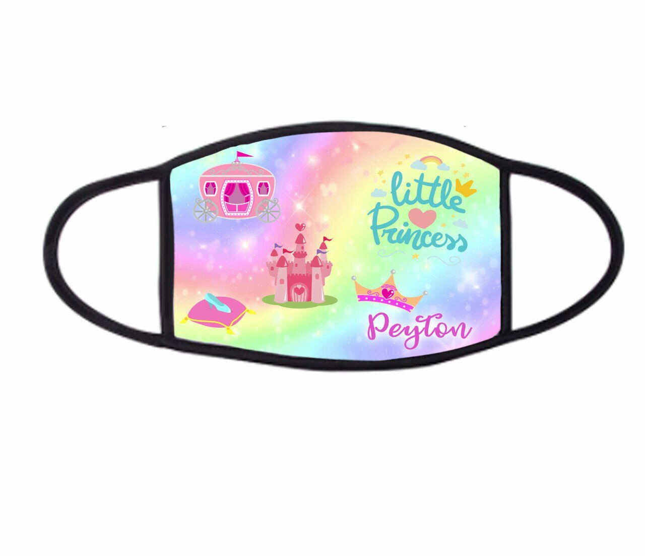 Children's Kids Face Mask Personalized Princess Design