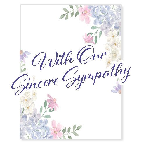 Condolence Sympathy Card - Celebrate Prints