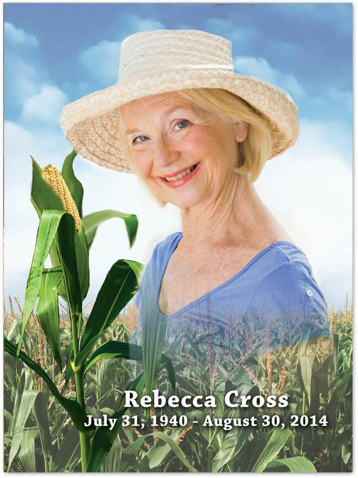 Cornfield Funeral Memorial Poster - Celebrate Prints