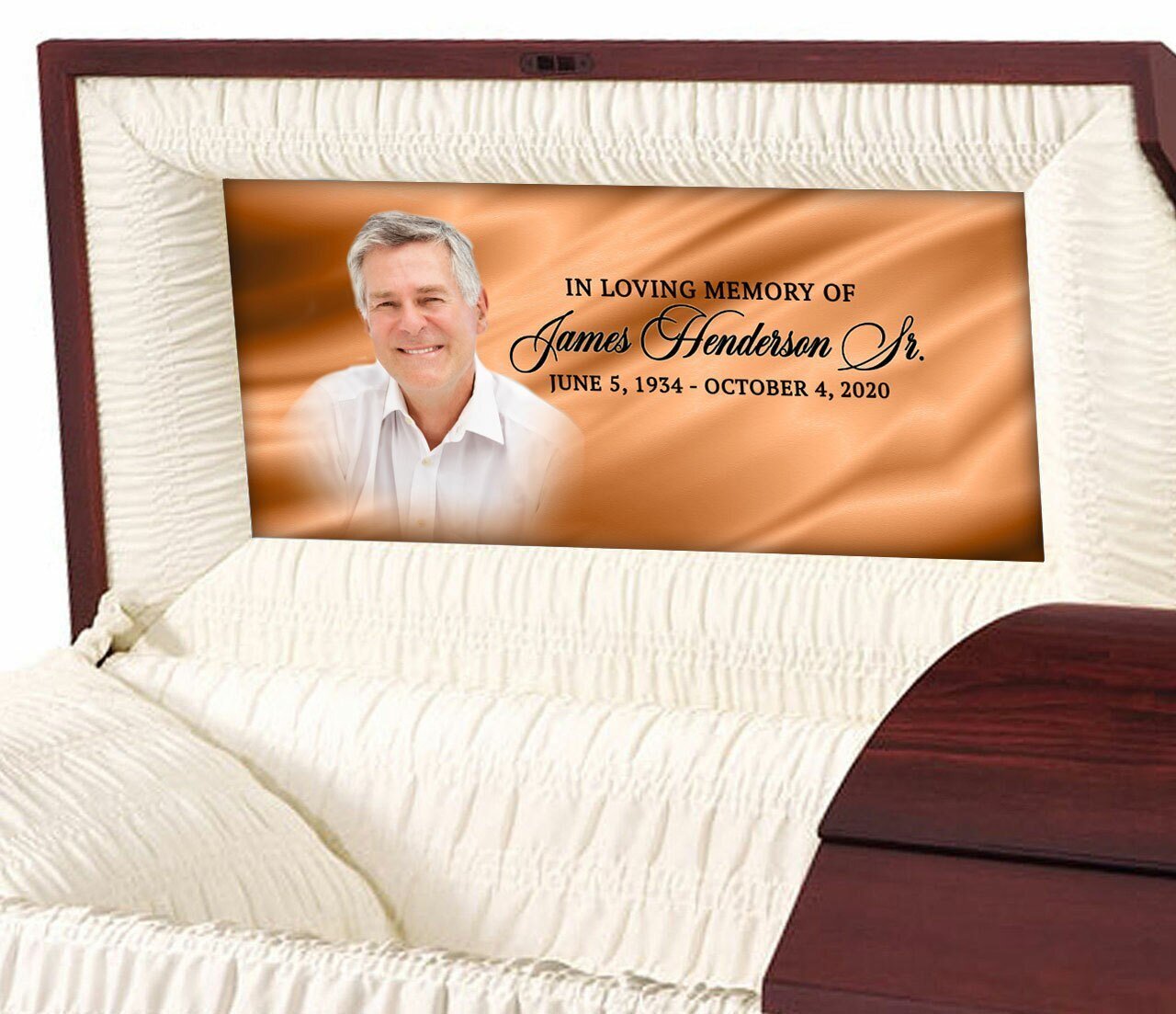 Custom Casket Panel Insert - Drape Design - Celebrate Prints