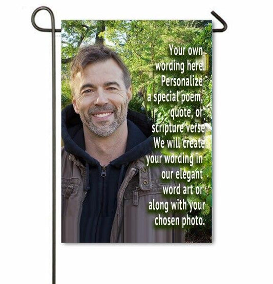 Custom Personalized In Loving Memory Memorial Garden Flag - Celebrate Prints