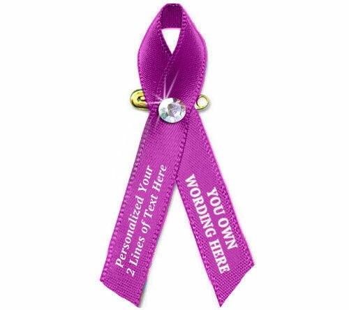 Customize Your Own 1 Color Awareness Ribbon - Pack of 10 - Celebrate Prints