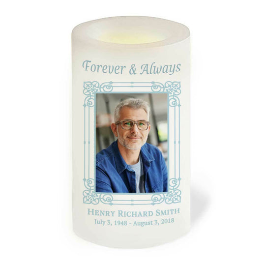 Dandy Personalized Flameless LED Memorial Candle - Celebrate Prints