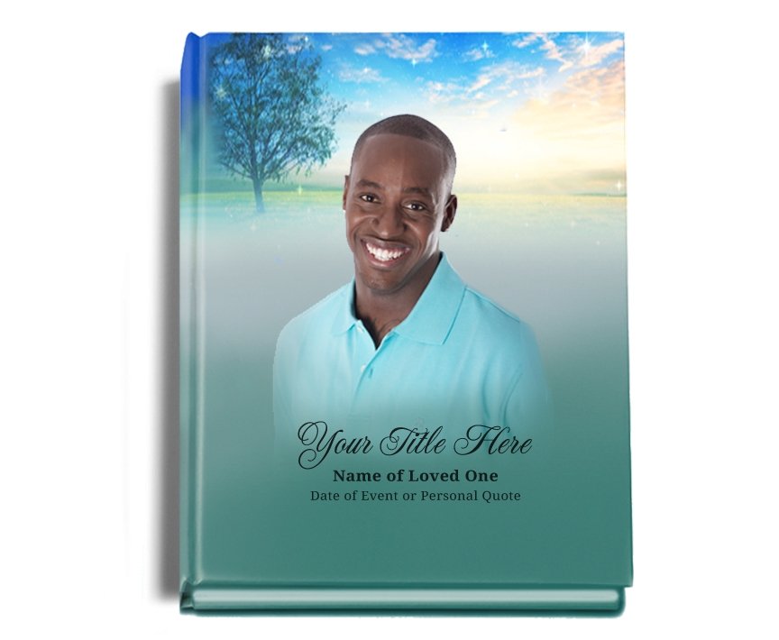 Destiny Perfect Bind Memorial Funeral Guest Book - Celebrate Prints