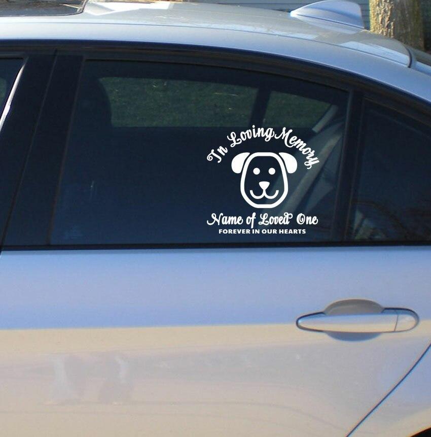 Dog In Loving Memory Car Decal - Celebrate Prints