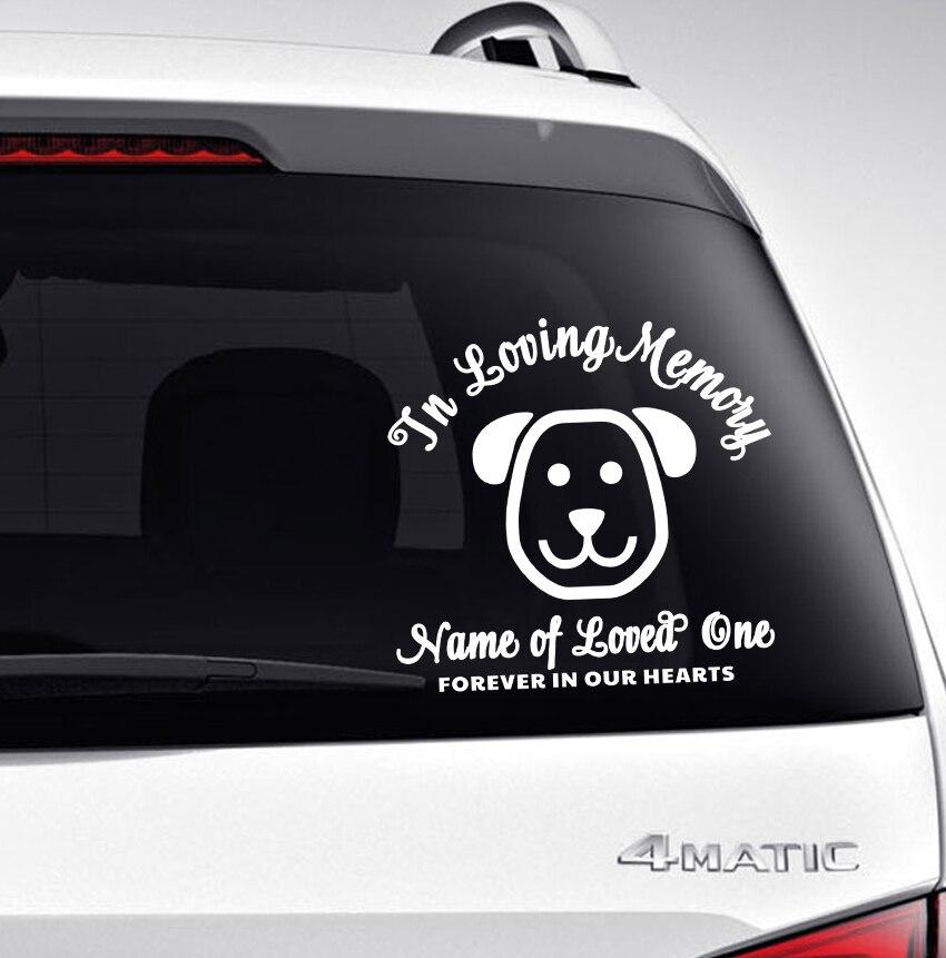 Dog In Loving Memory Car Decal - Celebrate Prints