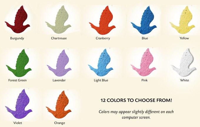 Dove Plantable Memorial Bookmark (Pack of 12) - Celebrate Prints