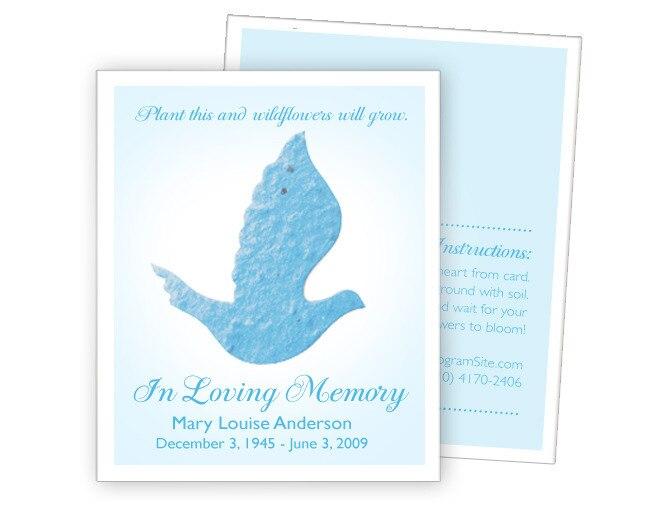 Dove Plantable Memorial Card (Pack of 25) - Celebrate Prints