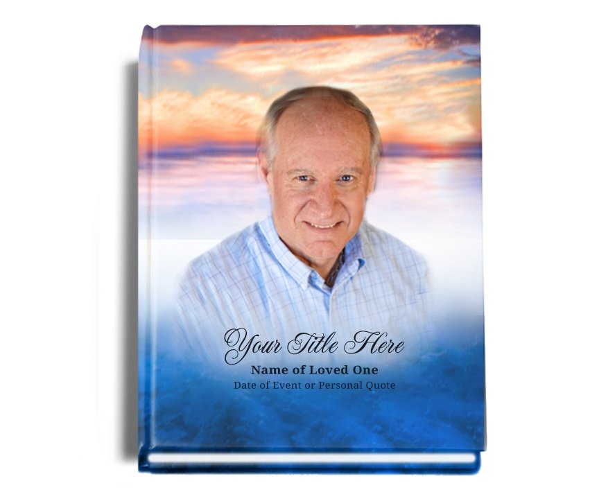 Dusk Perfect Bind Memorial Funeral Guest Book - Celebrate Prints