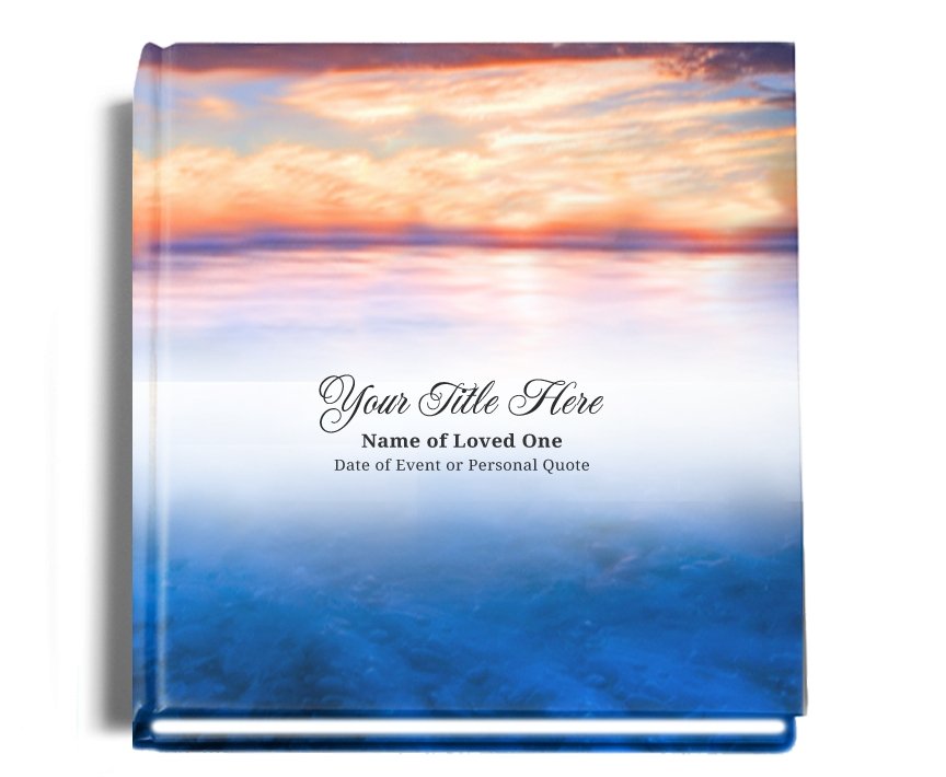 Dusk Perfect Bind Memorial Funeral Guest Book - Celebrate Prints