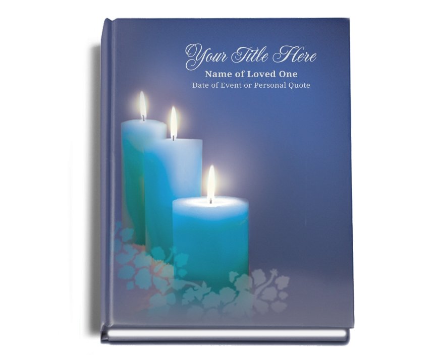 Enlighten Perfect Bind Memorial Funeral Guest Book - Celebrate Prints