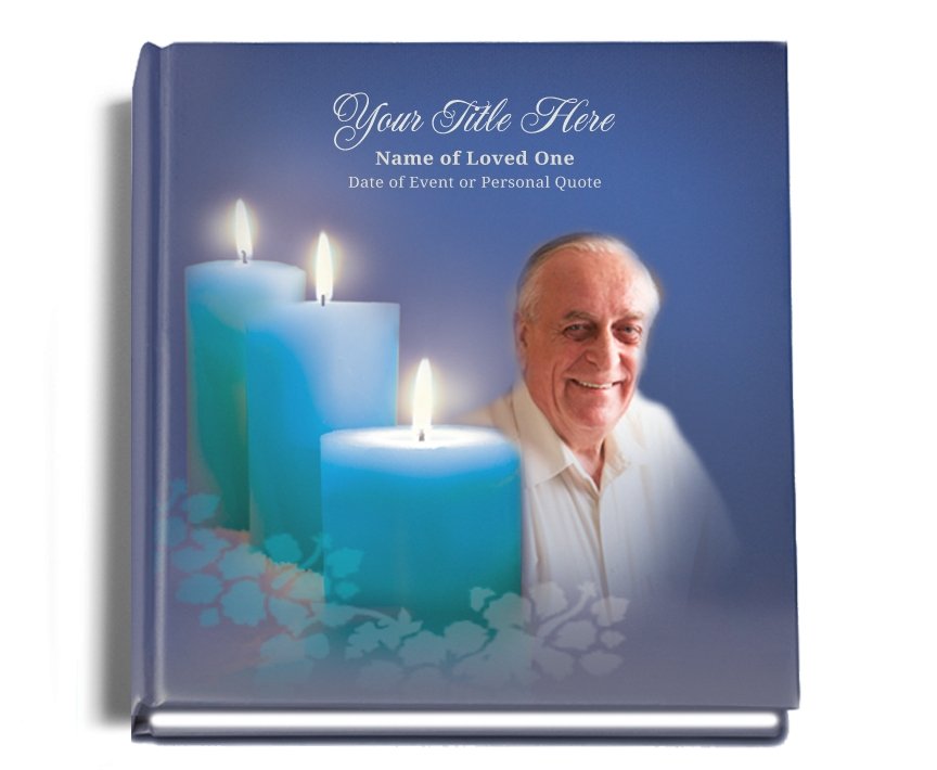Enlighten Perfect Bind Memorial Funeral Guest Book - Celebrate Prints