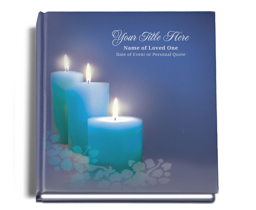 Enlighten Perfect Bind Memorial Funeral Guest Book - Celebrate Prints