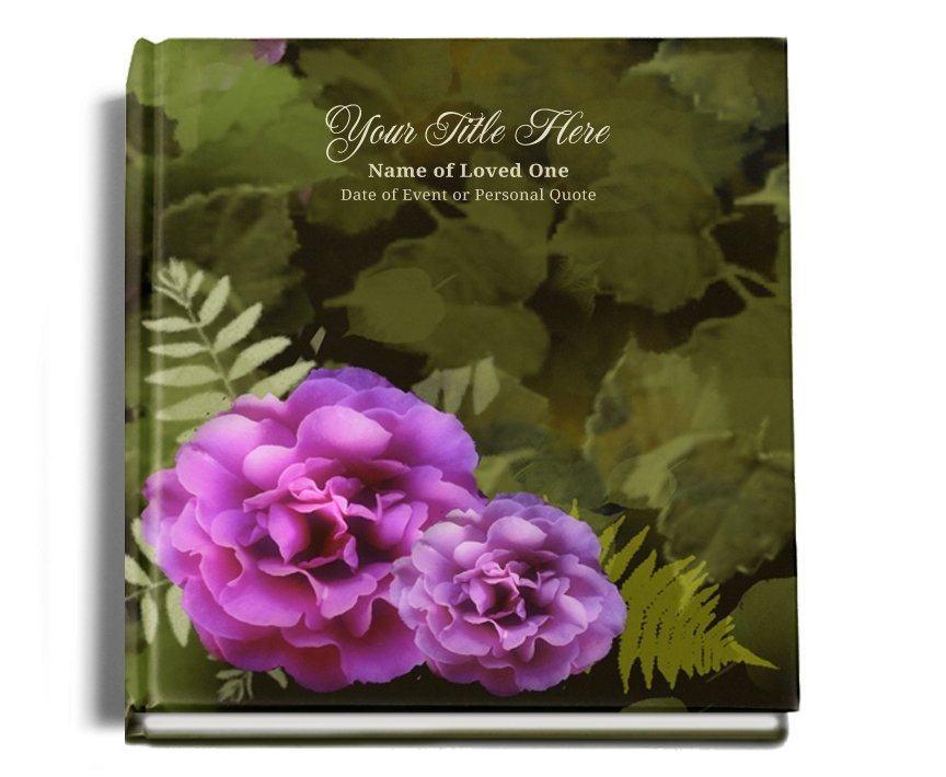 Essence Perfect Bind Memorial Funeral Guest Book - Celebrate Prints