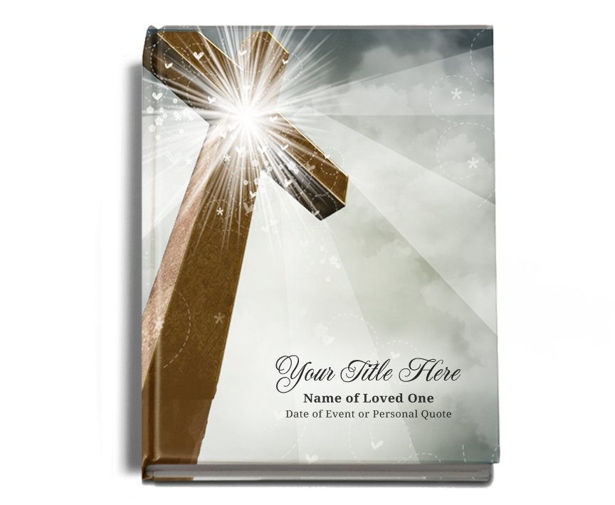 Eternal Perfect Bind Memorial Funeral Guest Book - Celebrate Prints