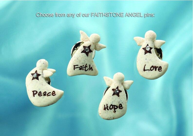 Faithstone Angel Pin - Celebrate Prints