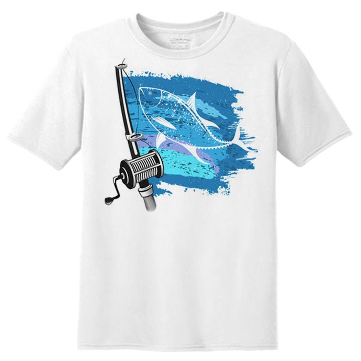 Fishing Rod Fisherman T-Shirt - Celebrate Prints