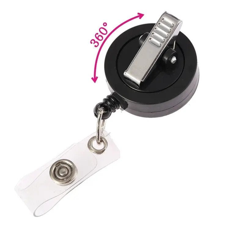 Fluent In Silence Acrylic Badge Reel Holder - Celebrate Prints