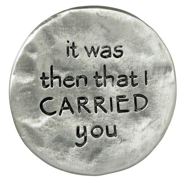 Footprints In The Sand Pocket Coin - Celebrate Prints
