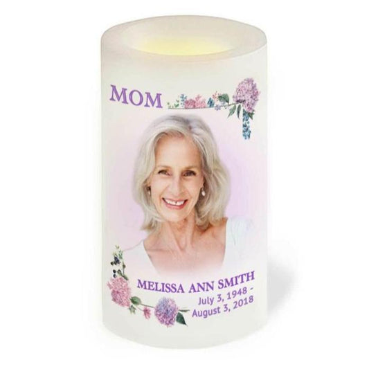 For Her LED Flameless Personalized Memorial Candle - Celebrate Prints