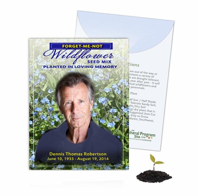 Forget-Me-Not Custom Wildflower Seed Packet (Pack of 10) - Celebrate Prints