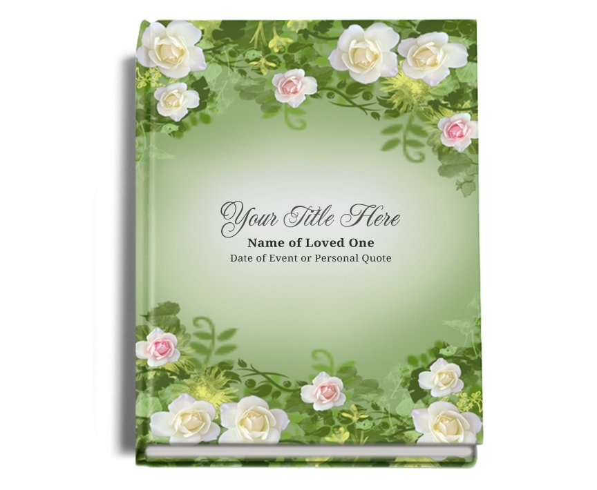 Garden Perfect Bind Memorial Funeral Guest Book - Celebrate Prints