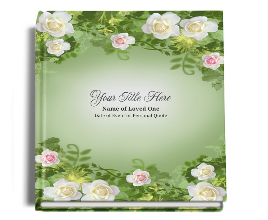Garden Perfect Bind Memorial Funeral Guest Book - Celebrate Prints