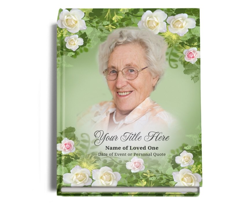 Garden Perfect Bind Memorial Funeral Guest Book - Celebrate Prints
