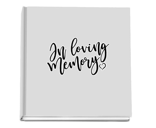 Generic Perfect Bind Memorial Funeral Guest Book - Celebrate Prints