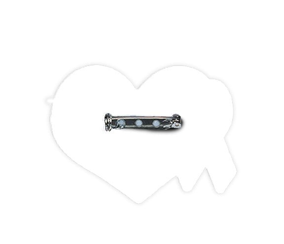 Green Cancer Ribbon Heart Pin - Pack of 10 - Celebrate Prints