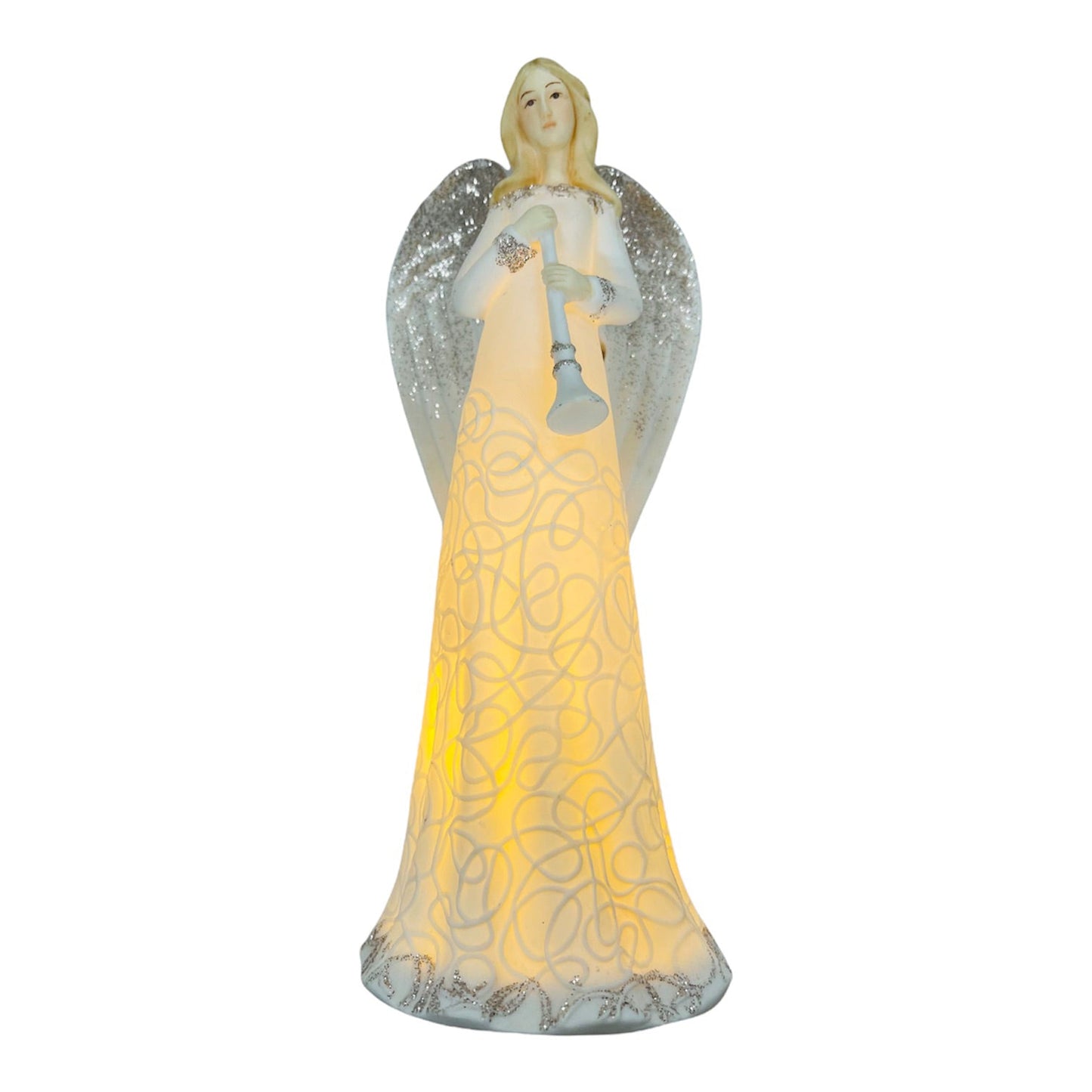 Harp Lighted Memorial Angel Figurine - Celebrate Prints