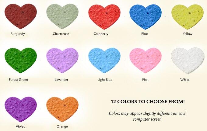 Heart Love Plantable Memorial Card (Pack of 25) - Celebrate Prints