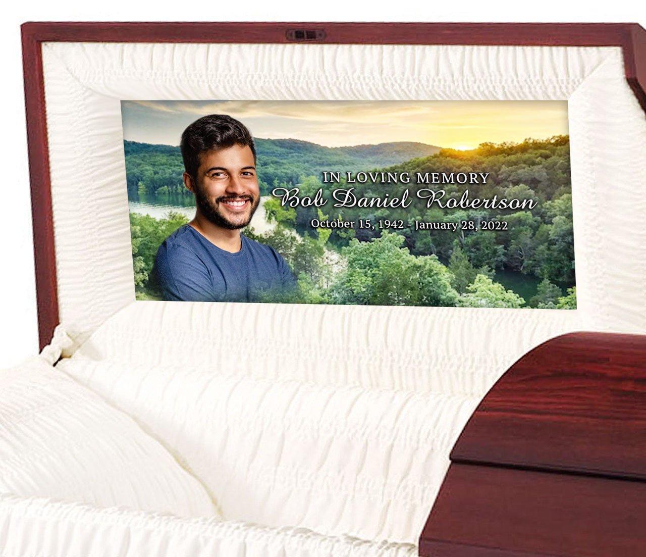 Hilltop Casket Head Panel Insert - Celebrate Prints