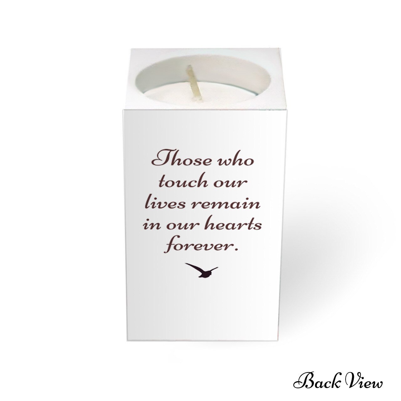 Horizon Personalized Mini Memorial Tea Light Candle Holder - Celebrate Prints