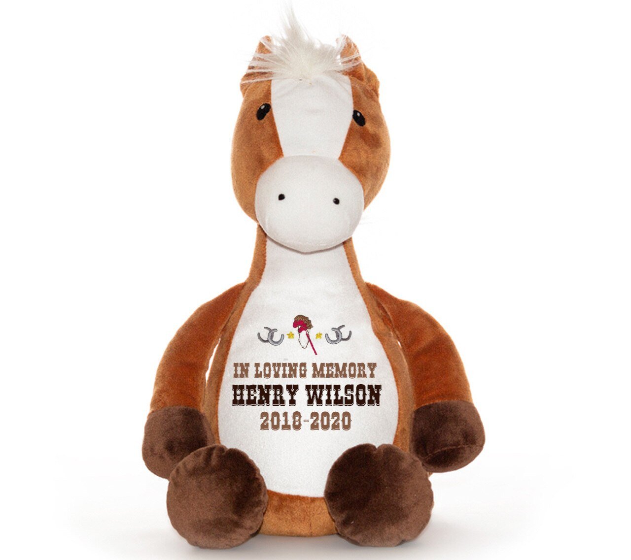 Horse Memorial Stuffed Animal Urn - Celebrate Prints