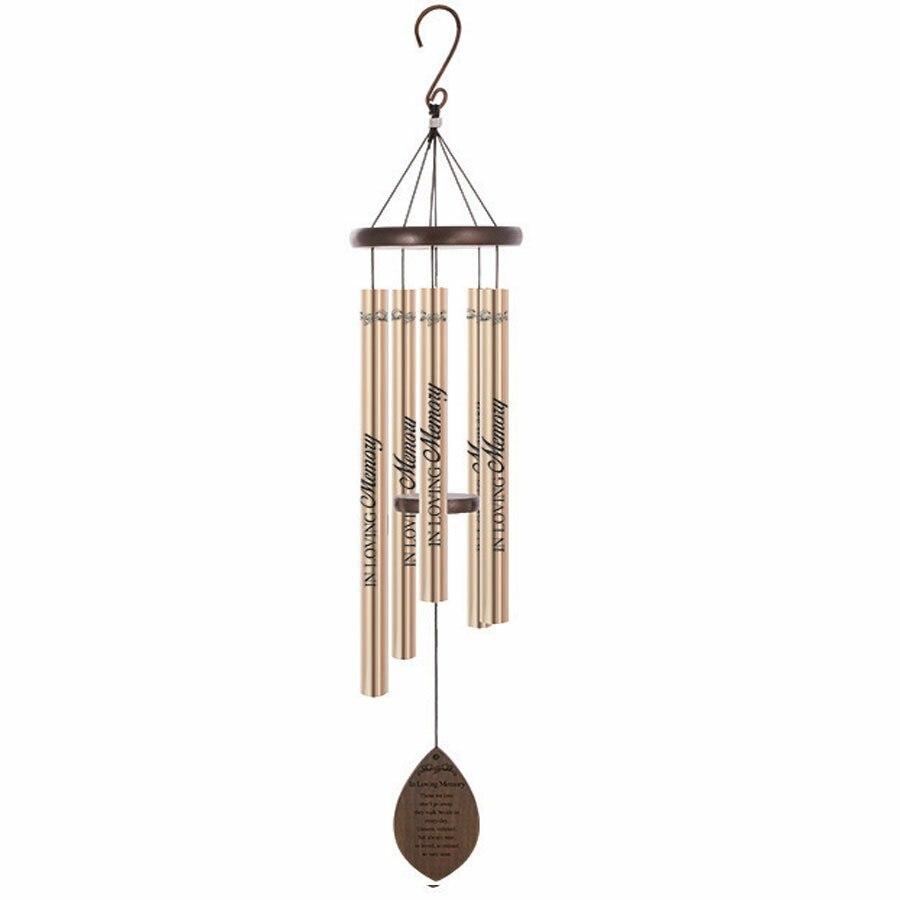 In Loving Memory Wood Comfort Sonnet Memorial Wind Chime - Celebrate Prints
