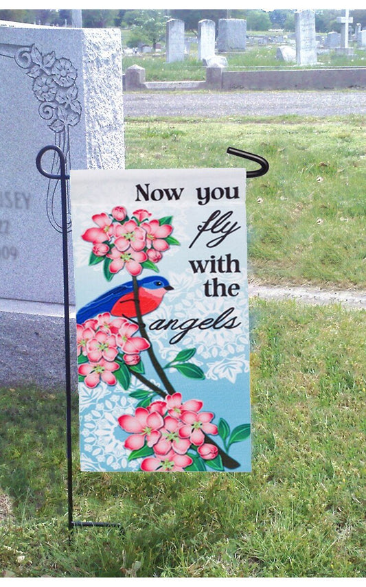 In Our Hearts Forever Garden or Cemetery Flag - Celebrate Prints