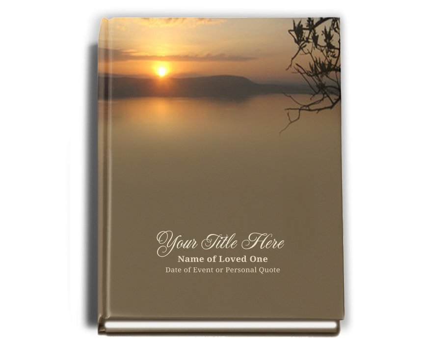 Kenya Perfect Bind Memorial Funeral Guest Book - Celebrate Prints