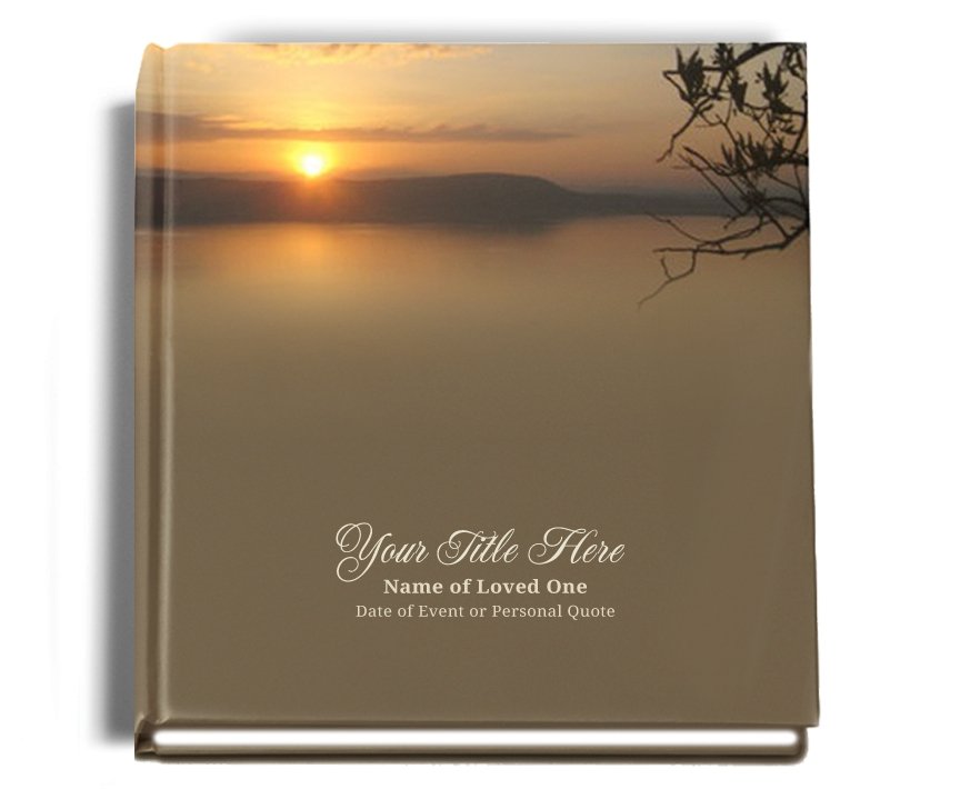 Kenya Perfect Bind Memorial Funeral Guest Book - Celebrate Prints