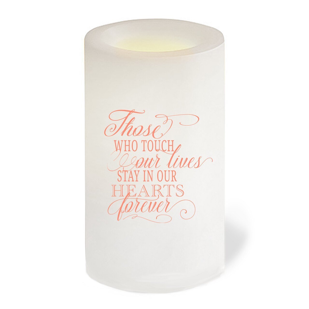 Lily Personalized Flameless LED Memorial Candle - Celebrate Prints