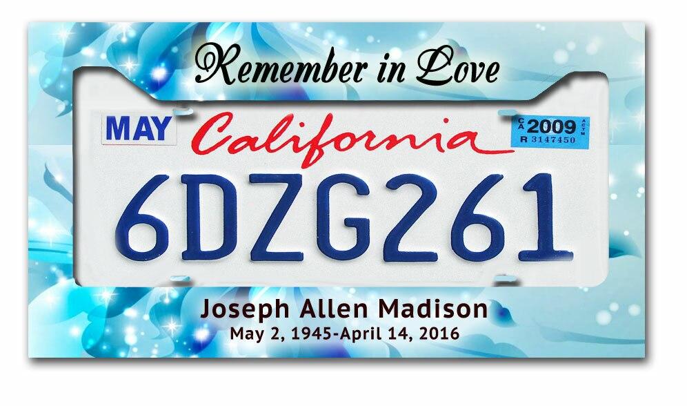 Magical Custom In Loving Memory License Plate Frame - Celebrate Prints