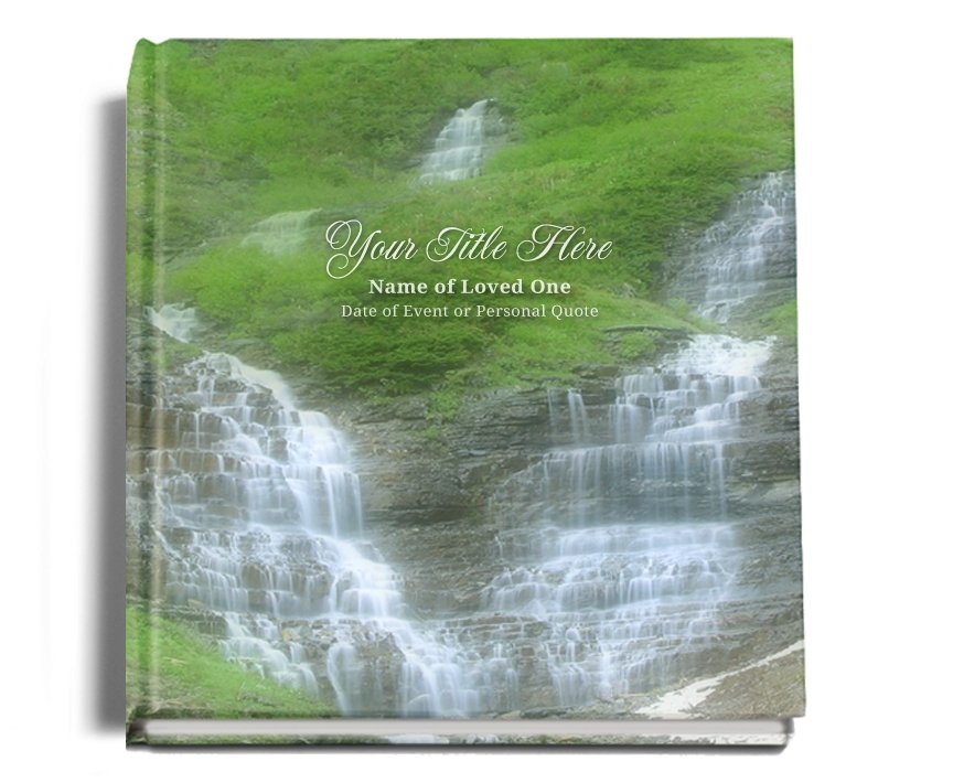 Majestic Perfect Bind Memorial Funeral Guest Book - Celebrate Prints