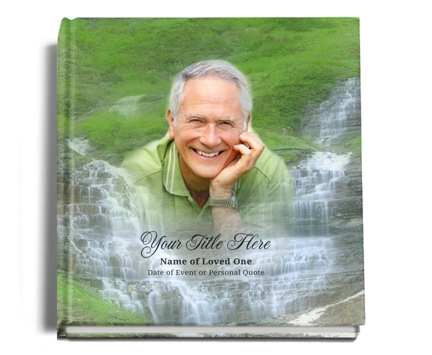 Majestic Perfect Bind Memorial Funeral Guest Book - Celebrate Prints